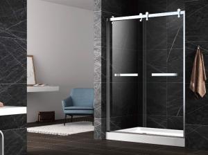 Hinge tempered glass shower doors,unique hinge shower door,tempered shower enclosure