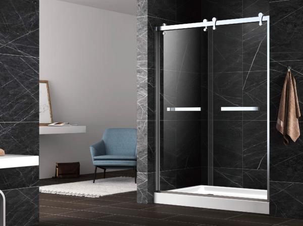 Buy Hinge tempered glass shower doors,unique hinge shower door,tempered shower enclosure at wholesale prices