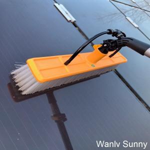 China Outdoor Manual Cleaning Brush Nylon Bristle Brush for Mobile Style Photovoltaic Farm on sale