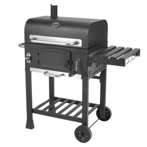 Quality Classic Commercial Kitchen Equipments Barbeque Backyard Charcoal BBQ Grill Smoker With Trolley for sale