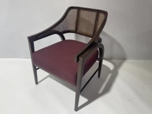 Quality Modern Luxury Cane Chair With Upholstery Fabric For Commercial Hotel for sale