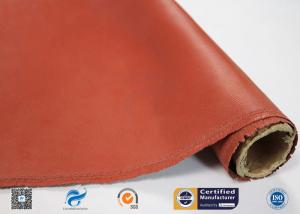 Quality Red Silicone Coated High Silica Fiberglass Fabric Insulation Materials for sale