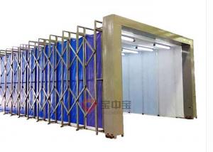 Quality Mobile Telescopic Folding Track Spray Booth For Mechanical Industry Equipment for sale