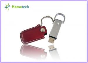 Quality Classic Leather USB Flash Disk / Pendrive Memory Stick Pen Drive for sale