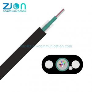 China FTTH GYFXBY 1 2 4 6 8 Cores Indoor Outdoor Fiber Optic Cable With FRP Non Metallic on sale