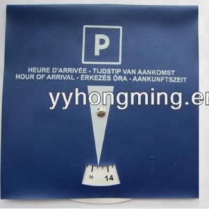 Quality Organized and Convenient Car Parking with PVC Parking Disc Blue Parking Clock for sale