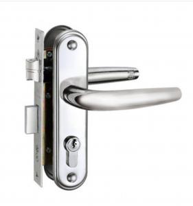 Quality Safety Front Door Entry Handle And Deadbolt Lock Set Sleek Lever Cylinder Deadbolt for sale