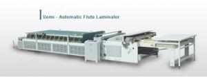 Quality Economic Semi automatic Flute Laminating Machine Pasting Paper machine for sale