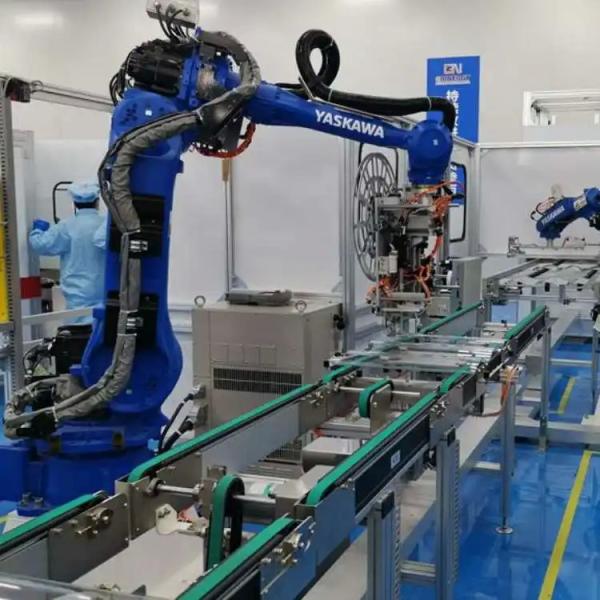 Buy Yaskawa Motoman GP180 6 Axis Industrial Robot Arm With CNGBS Customized Gripper For  Loading and Unloading Robot at wholesale prices