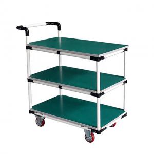 Quality Aluminium Turn Over Hand Pull Cart Steel Platform For Warehouse for sale