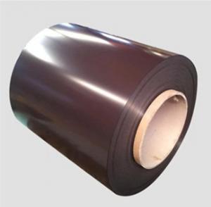 China Z225 PPGI Brown Colour Coated Sheet Coil HDP DX51D For Cladding Or Roofing on sale
