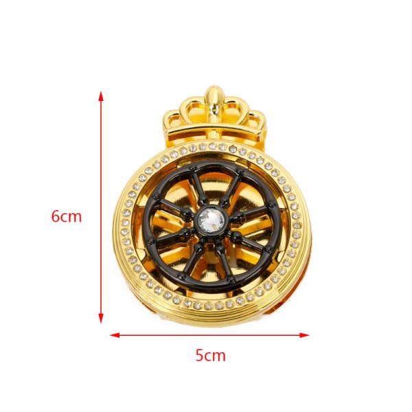 Crown Steering Wheel Clutch Lock Handbag Hardware Purse Accessory