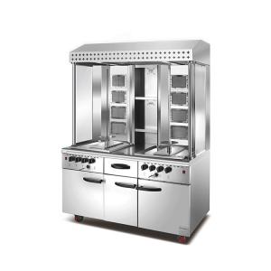 Quality Restaurant Commercial Cooking Equipment Gas Shawarma Making Machine With Cabinet for sale