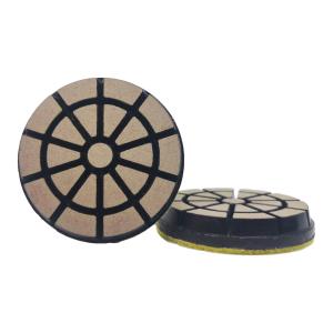 China 4 Inch ceramic bond transitional pucks & discs for concrete scratch removal from metal to resins. on sale