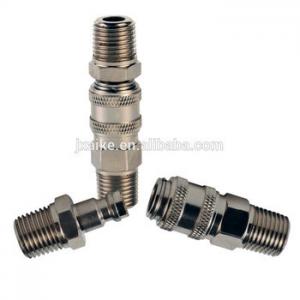 Quality super mini Iron-hose barb pneumatic quick disconnect coupler fitting zinc plated for sale