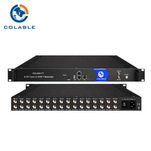 Quality 16 Channel DVB S2 To DVB T Modulator Transmodulator With 8 * RF Output COL5481TT for sale