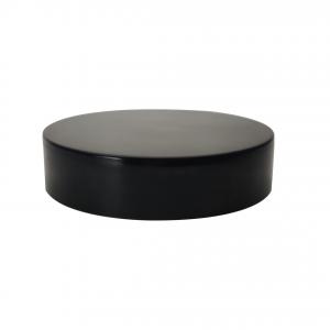 China Non Dripping Black 47MM Plastic Jar Lid For Cream Bottle on sale