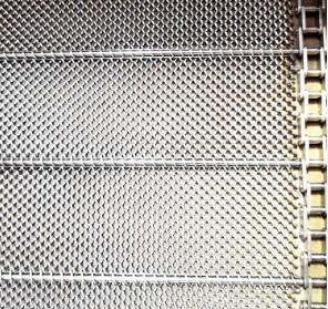 Quality Customized Food Industry Diamond Mesh Steel Plate Conveyor Belt for sale