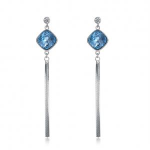 Quality 7.1cm 0.19oz Sterling Silver Jewelry Earrings Unisex Tassel Drop Earring SGS for sale