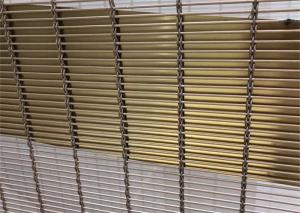 China Gold Color Decorative Metal Mesh Sheets For Exterior Wall Decoration on sale