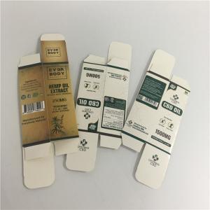 Quality Hot sale paper box packaging vape pen cartridge white paper cardboard box for sale