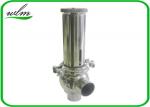 Butt Weld Sanitary Pressure Relief Valve with Spring Return Configuration ,