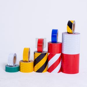 Buy cheap Waterproof Micro Prism Type Slant Strip Printed Reflective Vinyl from wholesalers