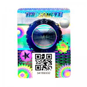 Quality Electronics Anti Counterfeit Label With QR Code Waterproof for sale