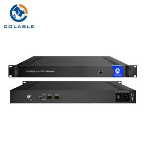 Custom IP To RF Modulator IP To DVB T Converter With 1024 * IP To 8 * DVBT Modulator