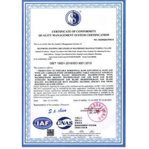 Weifang Jiuyi Information technology co., LTD Certifications