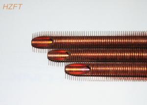 Quality Heat Transferring Copper Finned Tube Flexible For Coaxial Evaporators 10.2mm Inner Dia for sale