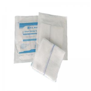Quality Cotton Non Fold Edge Sterile Gauze Swabs 12 Threads Medical Gauze Pads for sale