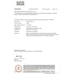 Shenzhen Realrun Electronic Co., Ltd. Certifications