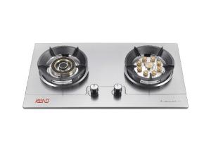 Quality Commercial Gas Hob 2 Burner Gas Stove Stainless Steel Kitchen Household for sale