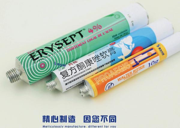Buy Different Volume Packaging Aluminum Squeeze Tubes 6 Color Customized Artwork at wholesale prices