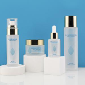Quality OEM Luxury Cosmetic Packaging Set With Round Ball Cap 150ml for sale