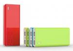 Red OEM / ODM Portable Power Source Dual USB port Polymer Mobile Power Bank