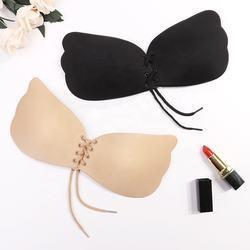 China Backless Self Adhesive Strapless Bra Silicone Push Up Bra For Women on sale