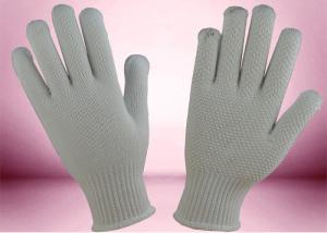 China PVC Dots Cotton Knitted Gloves Seamless Construction Non Toxic Materials on sale