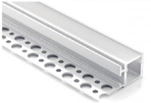 Quality 23*20mm Aluminium Gypsum Plaster Trimless Recessed LED Linear Profile for sale