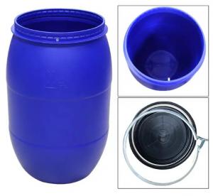 China Corrosion Proof Strong Sealing Food Storage Drum HDPE Open Top Barrel Keg on sale