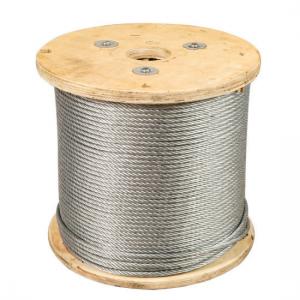 Quality 1/2 Inch Galvanized and Ungalvanized Steel Wire Rope 6X19 Iwrc with Tolerance ±1% for sale