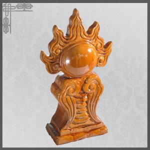 Quality Fireball Roof Finial Chinese Roof Decoration Art Collection Customizable Size Color for sale