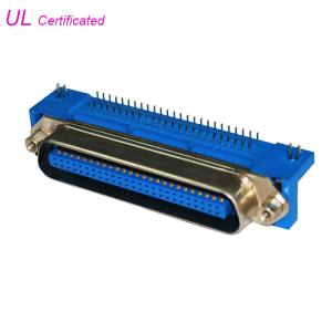 China 50 Pin Centronic PCB Right Angle Male Connector with jack screw and board lock on sale
