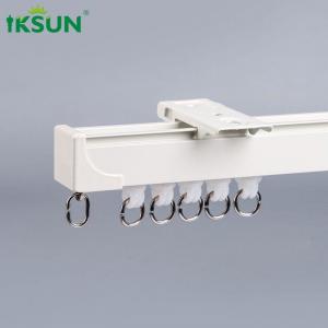 China Smooth 0.8mm Aluminium Curtain Track Extendable Ceiling Installation on sale