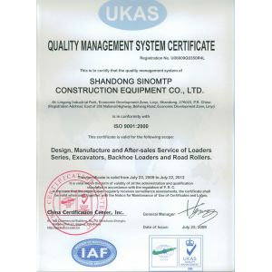 Shandong Sinomtp Construction Equipment Company Limited Certifications