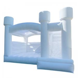 Quality New All White Wedding Bounce House Slide Inflatable White Castle Outdoor Cheap Bouncy Jumping Castle with ball pit for sale