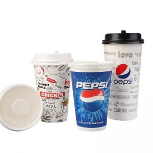 Quality 22oz 640ml PE PLA Cola Disposable Paper Cups Paper Cold Drink Cups 300gsm for sale