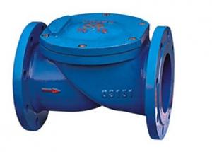 Quality H44X (SFCV) Cast Iron Flange rubber disc check valve for pump, weak corrosive fluid for sale