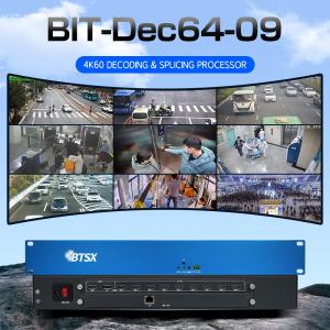 Quality 4K60 Gigabit Ethernet Decoding and Splicing Processor IP Stream Input Control Room NVR Decoder E-Map Security Monitoring Decoder for sale